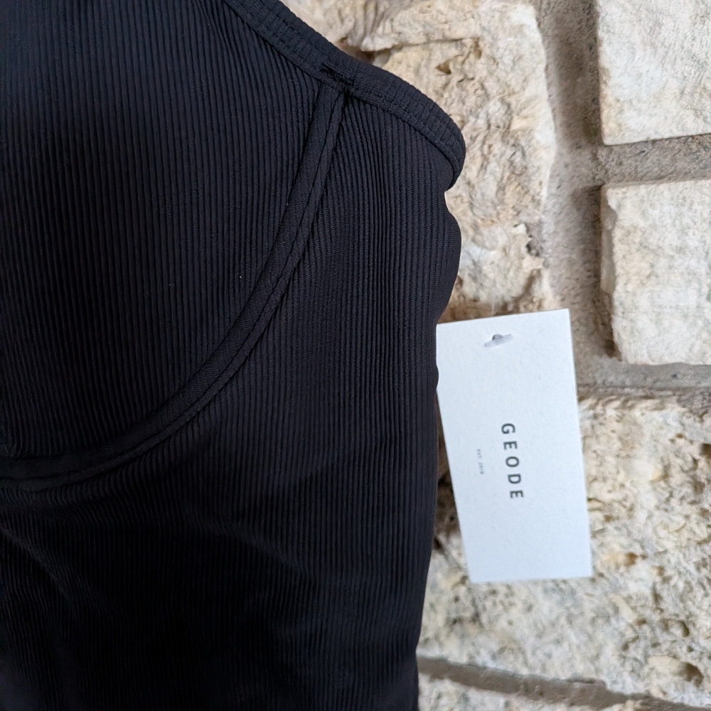 Black One-Piece Swimsuit with Underwire Support - Picture 2 of 3